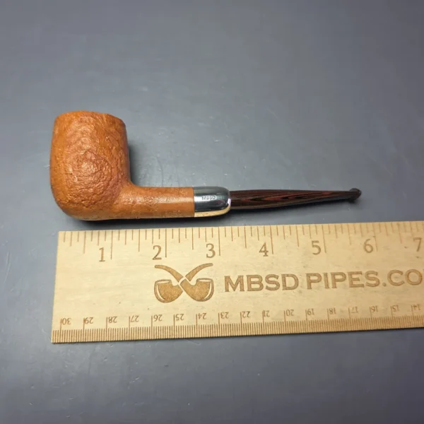 MBSD Briars Timeless Traditions 1 Sandblasted Billiard w/ Silver & Extra Stem Handmade Briar Pipe, New - Image 10