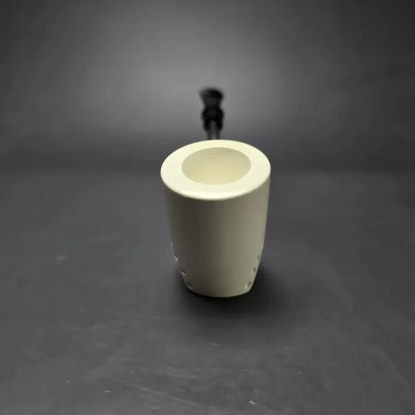 MBSD Meerschaum Deluxe Smooth Facet Poker Block Meerschaum Pipe, New - Image 4