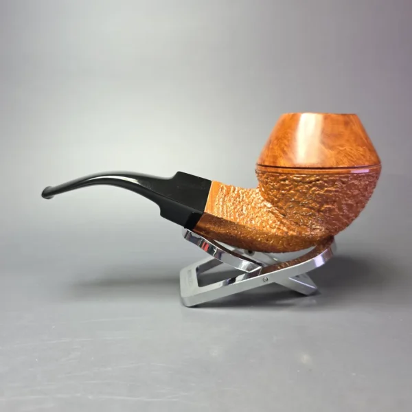 Ser Jacopo Pre-1994 Maxima R2 Partially Rusticated Bulldog Estate Briar Pipe, Italian Estates - Image 4