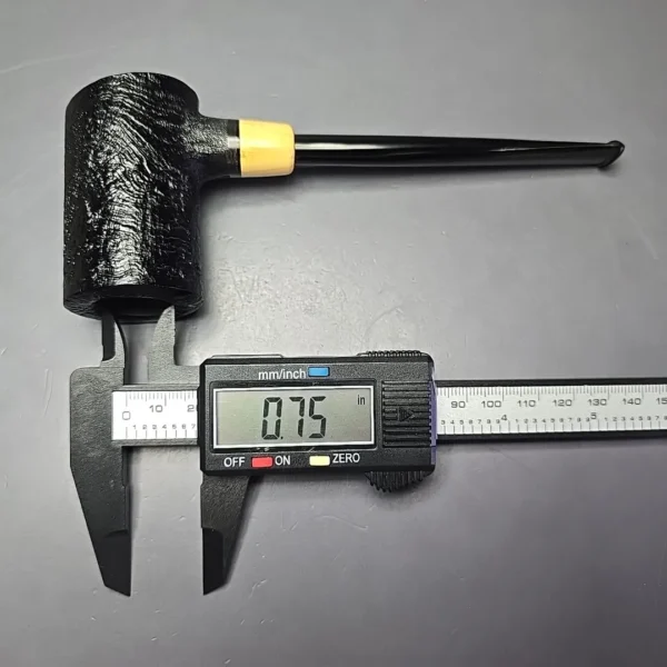 MBSD Briars "Re-Don" Sandblasted Poker w/ Boxwood, Briar Pipe, New - Image 8