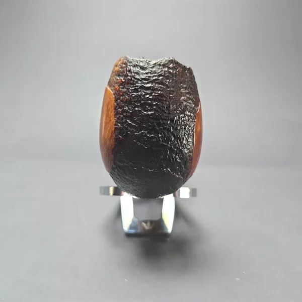 Don Warren Partially Sandblasted Bent Estate Briar Pipe, American Estates - Image 3