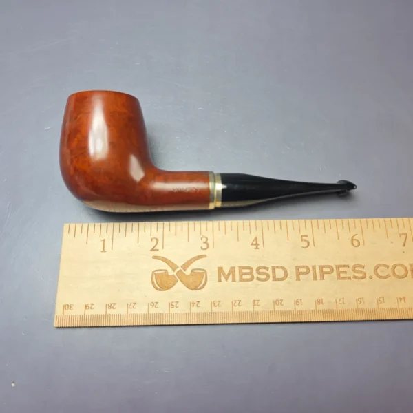 Vauen 3211 Smooth Billiard w/ Brass Estate Briar Pipe, Unsmoked, 9mm - Image 8