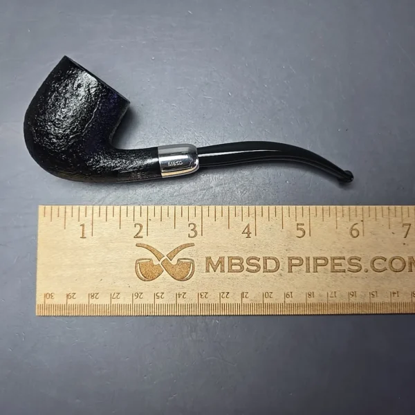MBSD Briars Timeless Traditions 2 Sandblasted Bent Billiard with Silver (New) - Image 13