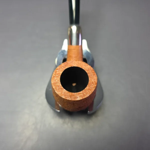 MBSD Briars Timeless Traditions 2 Sandblasted Bent Billiard w/ Silver Handmade Briar Pipe, New - Image 6