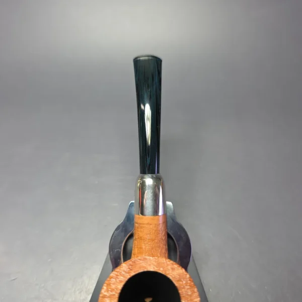 MBSD Briars Timeless Traditions 2 Sandblasted Bent Billiard w/ Silver Handmade Briar Pipe, New - Image 7