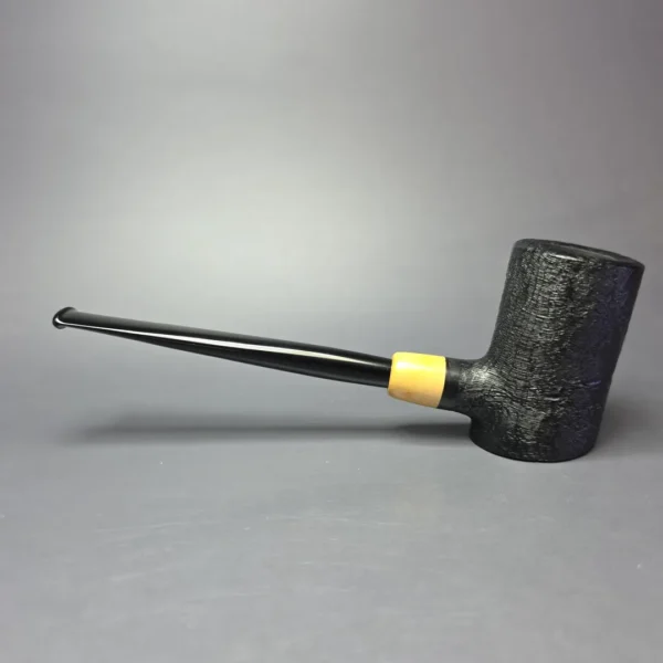MBSD Briars "Re-Don" Sandblasted Poker w/ Boxwood, Briar Pipe, New - Image 4