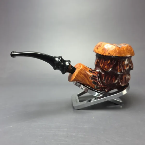 Nording Spruce Cone Partially Rusticated Freehand Estate Briar Pipe, Unsmoked - Image 4