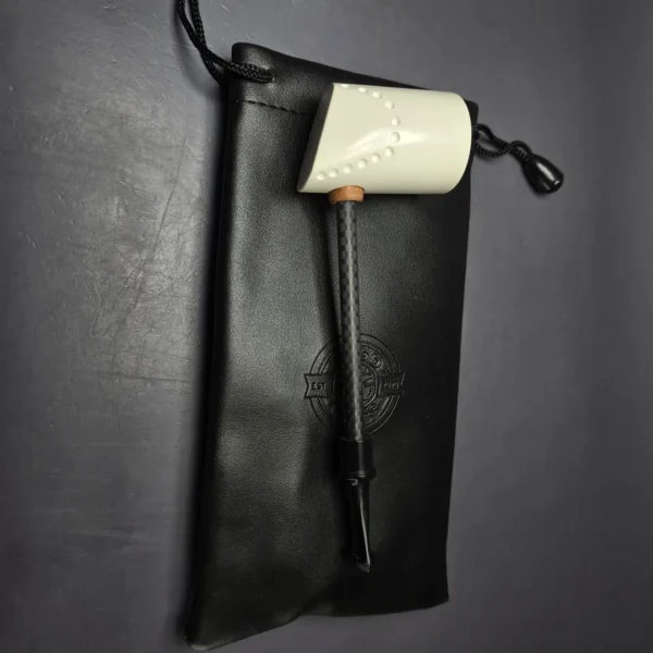 MBSD Meerschaum Deluxe Smooth Facet Poker Block Meerschaum Pipe, New - Image 13