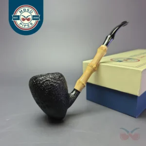 MBSD Briars Modern Masters 1 Sandblasted Peewit w/ Bamboo Handmade Briar Pipe, New