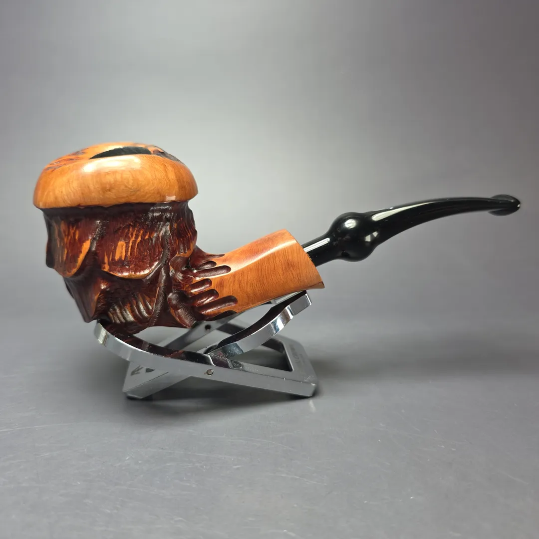 Nording Spruce Cone Partially Rusticated Freehand Estate Briar Pipe, Unsmoked - Image 2