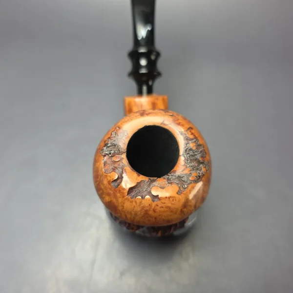 Nording Spruce Cone Partially Rusticated Freehand Estate Briar Pipe, Unsmoked - Image 5