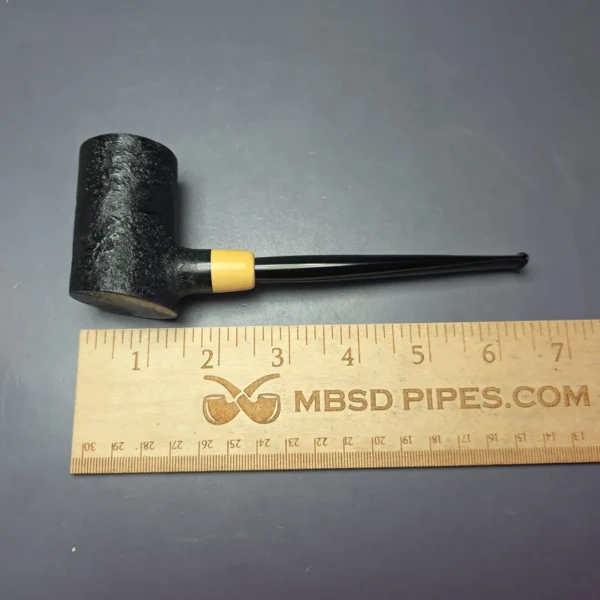 MBSD Briars "Re-Don" Sandblasted Poker w/ Boxwood, Briar Pipe, New - Image 7
