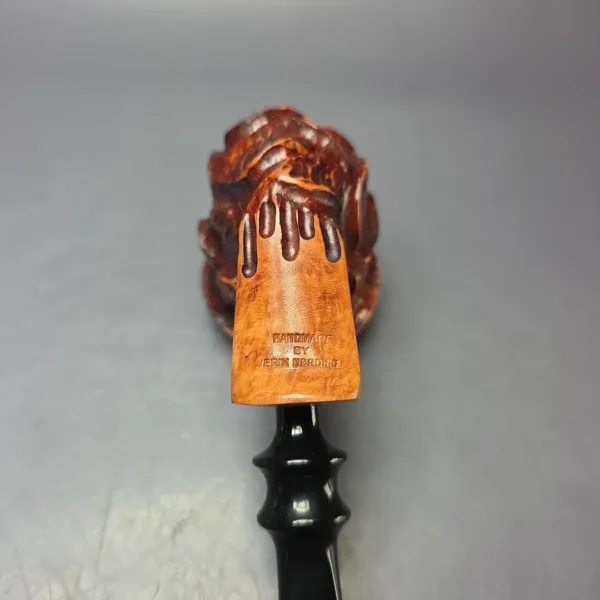 Nording Spruce Cone Partially Rusticated Freehand Estate Briar Pipe, Unsmoked - Image 7