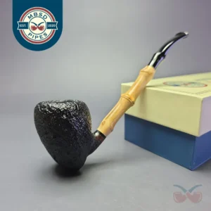 MBSD Briars Modern Masters 1 Sandblasted Peewit w/ Bamboo Handmade Briar Pipe, New