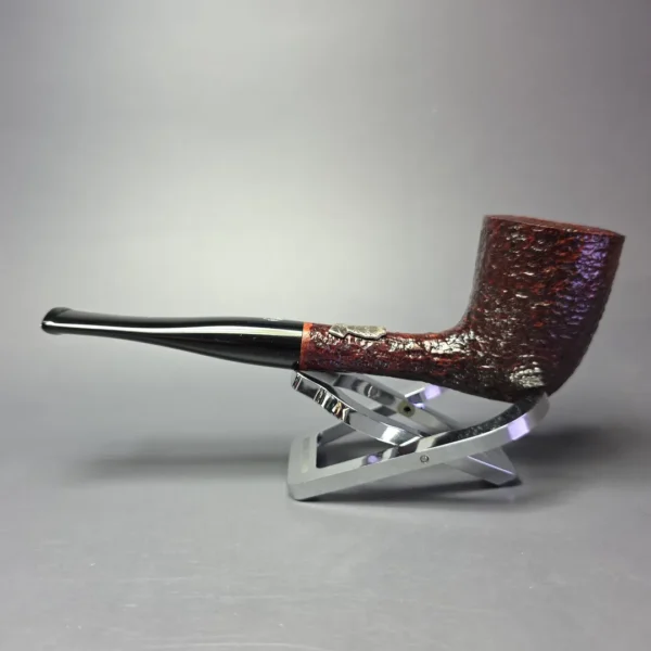 Savinelli 2023 Manzoni Rusticated Dublin w/ Silver Estate Briar Pipe, Unsmoked - Image 5