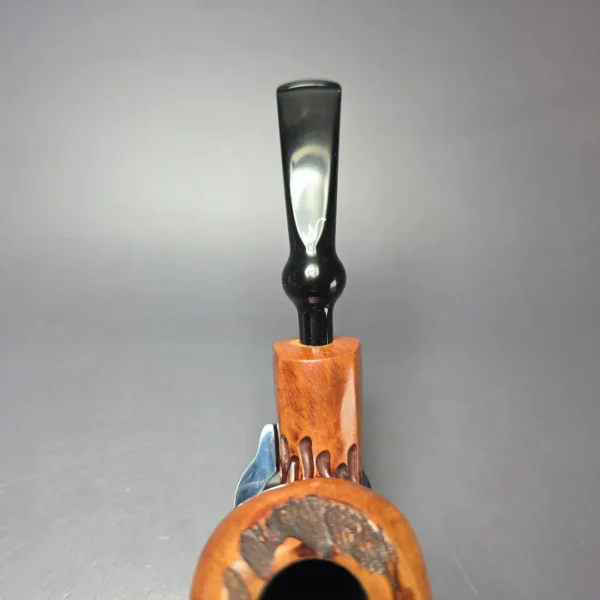Nording Spruce Cone Partially Rusticated Freehand Estate Briar Pipe, Unsmoked - Image 6