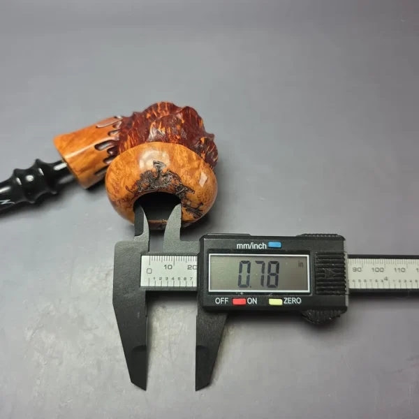 Nording Spruce Cone Partially Rusticated Freehand Estate Briar Pipe, Unsmoked - Image 9