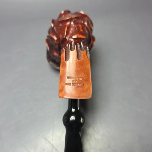 Nording Spruce Cone Partially Rusticated Freehand Estate Briar Pipe, Unsmoked - Image 7
