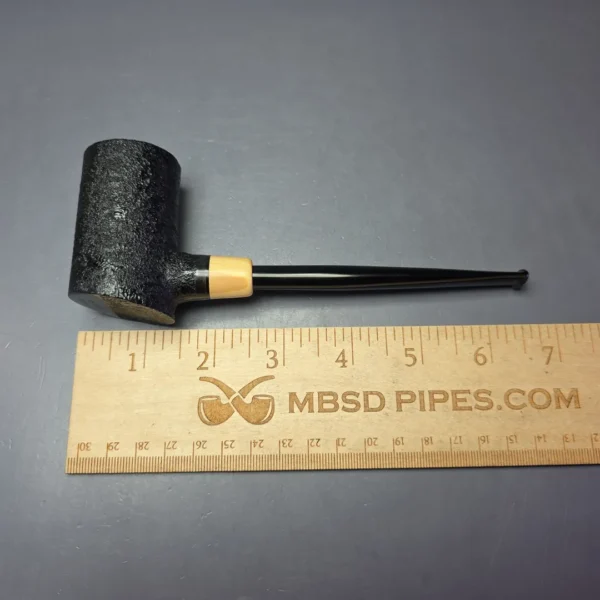 MBSD Briars “Re-Don” Sandblasted Poker w/ Boxwood, Briar Pipe, New - Image 8