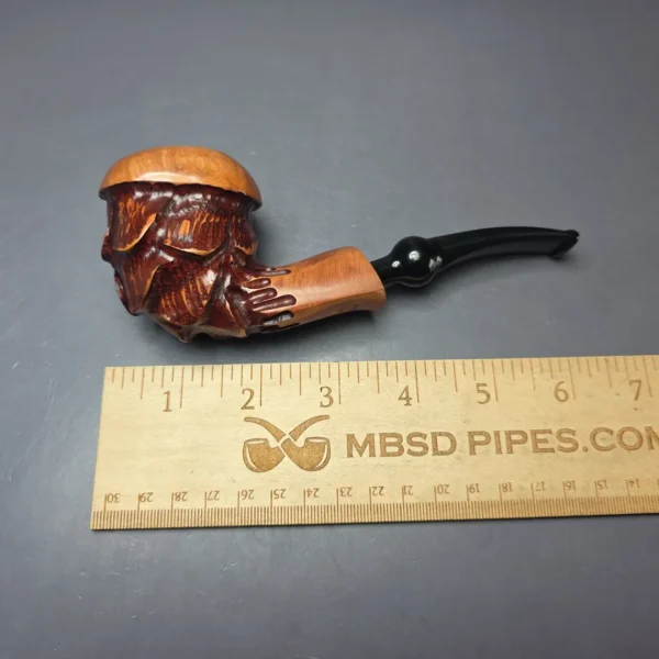 Nording Spruce Cone Partially Rusticated Freehand Estate Briar Pipe, Unsmoked - Image 8