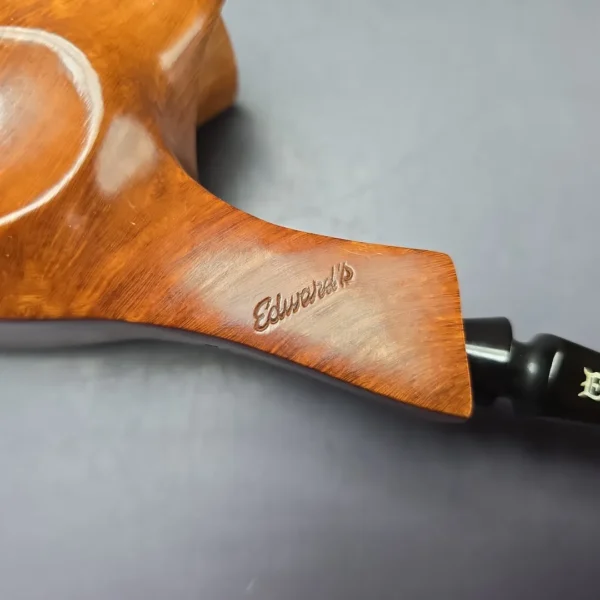 Edward's Magnum Smooth Freehand Estate Briar Pipe, Unsmoked - Image 11