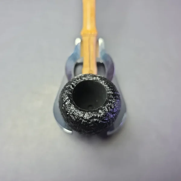 MBSD Briars Modern Masters 1 Sandblasted Peewit w/ Bamboo Handmade Briar Pipe, New - Image 6