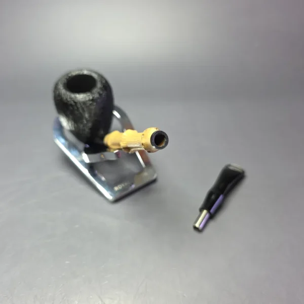 MBSD Briars Modern Masters 1 Sandblasted Peewit w/ Bamboo Handmade Briar Pipe, New - Image 10