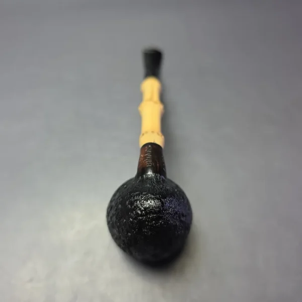MBSD Briars Modern Masters 1 Sandblasted Peewit w/ Bamboo Handmade Briar Pipe, New - Image 8