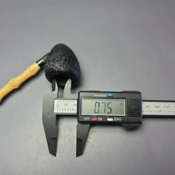 MBSD Briars Modern Masters 1 Sandblasted Peewit w/ Bamboo Handmade Briar Pipe, New - Image 12