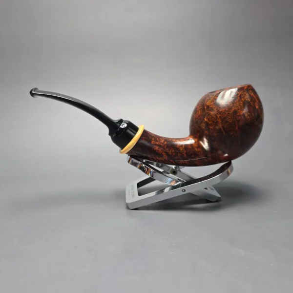 MBSD Briars Modern Masters 2 Smooth Blowfish w/ Boxwood Handmade Briar Pipe, New - Image 4