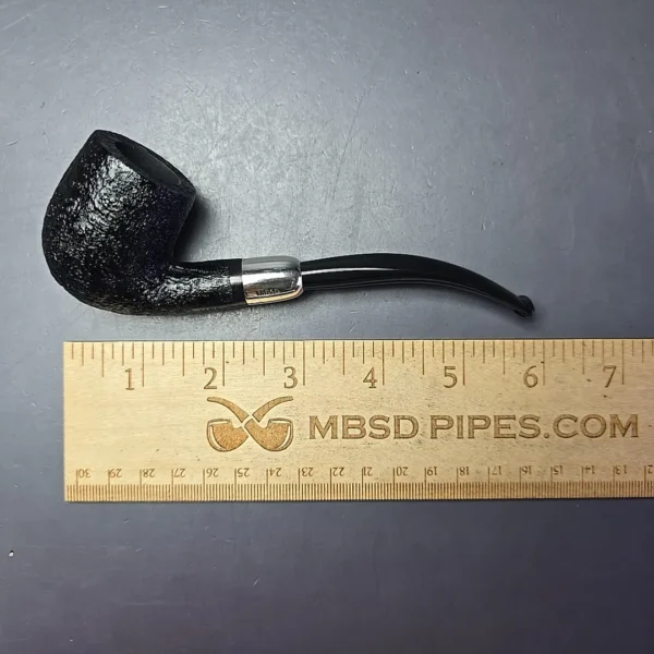 MBSD Briars Timeless Traditions 2 Sandblasted Bent Billiard with Silver (New) - Image 13