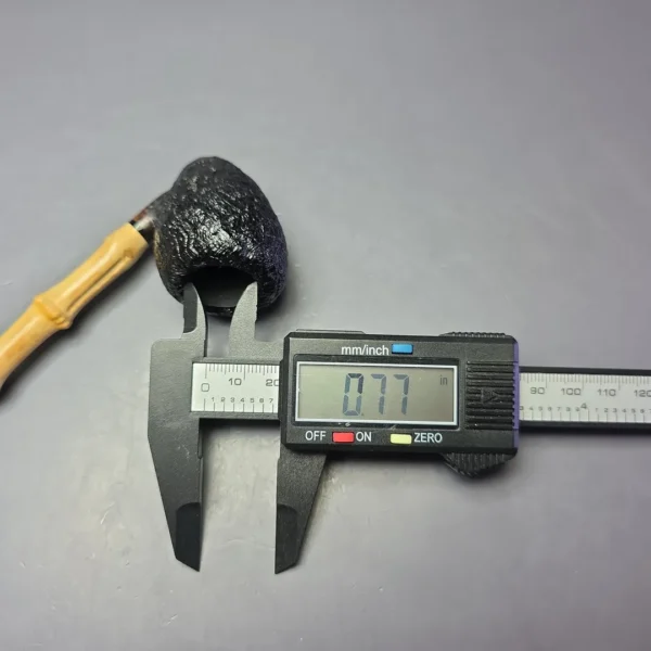 MBSD Briars Modern Masters 1 Sandblasted Peewit w/ Bamboo Handmade Briar Pipe, New - Image 11
