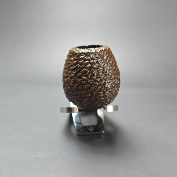 Vauen by Barontini Rusticated Brandy w/ Silver Estate Briar Pipe, Unsmoked, 9mm - Image 3