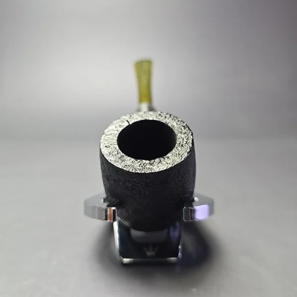 MBSD Briars Timeless Traditions 1 Sandblasted Billiard w/ Silver Handmade Briar Pipe, New - Image 4