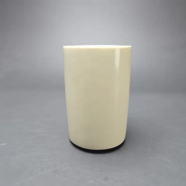 MBSD Meerschaum Deluxe Smooth Poker Block Meerschaum Pipe, Briar-Mortise, New - Image 4