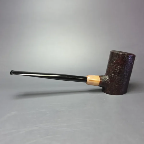 MBSD Briars "Re-Don" Sandblasted Poker w/ Horn, Briar Pipe, New - Image 4