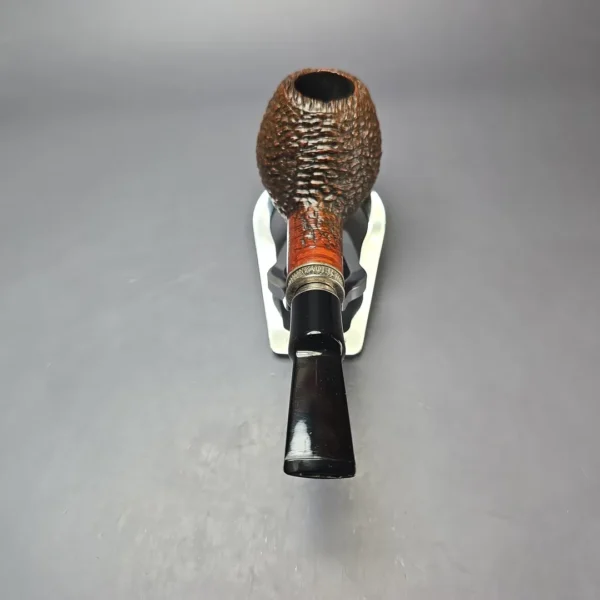 Vauen by Barontini Rusticated Brandy w/ Silver Estate Briar Pipe, Unsmoked, 9mm - Image 5