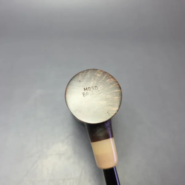 MBSD Briars "Re-Don" Sandblasted Poker w/ Horn, Briar Pipe, New - Image 7