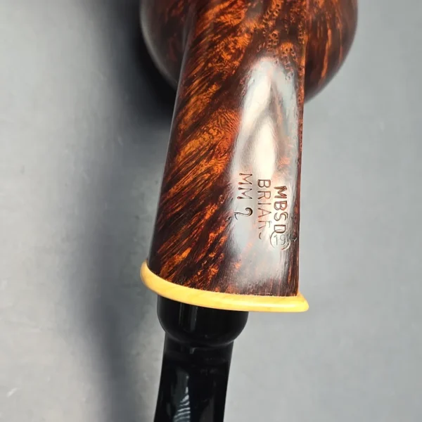 MBSD Briars Modern Masters 2 Smooth Blowfish w/ Boxwood Handmade Briar Pipe, New - Image 11