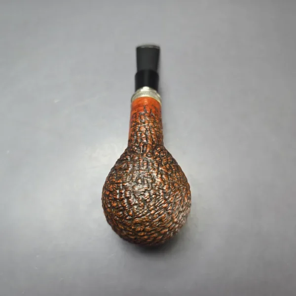 Vauen by Barontini Rusticated Brandy w/ Silver Estate Briar Pipe, Unsmoked, 9mm - Image 8