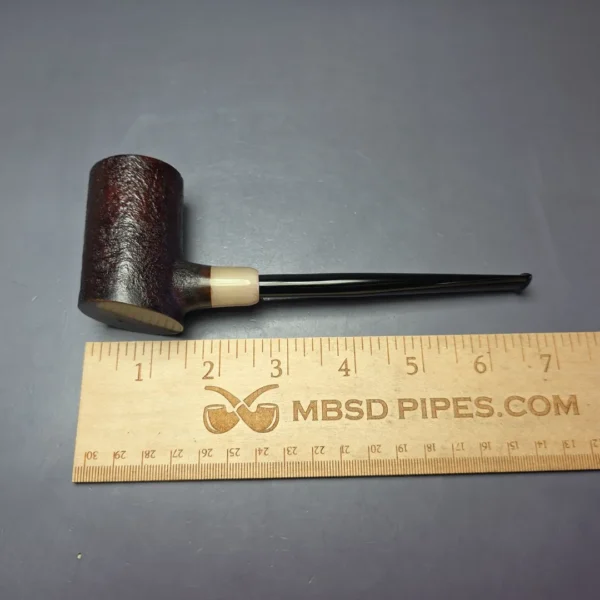 MBSD Briars "Re-Don" Sandblasted Poker w/ Horn, Briar Pipe, New - Image 8