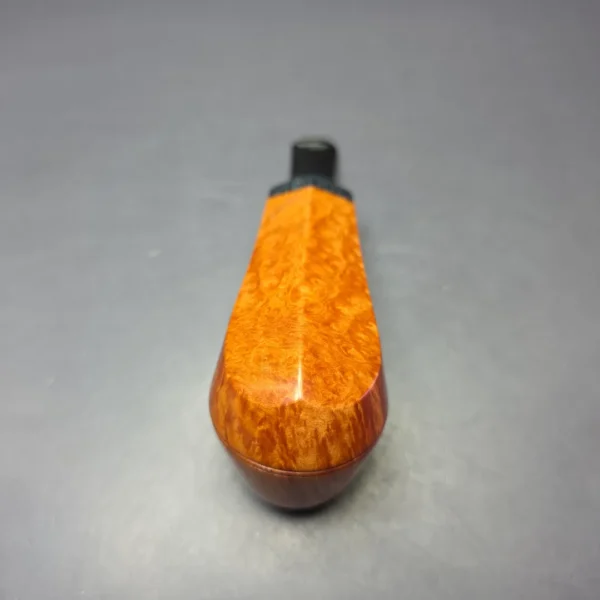 J Mouton Smooth Bulldog w/ Fossilized Whale Spine Handmade Briar Pipe, New - Image 8