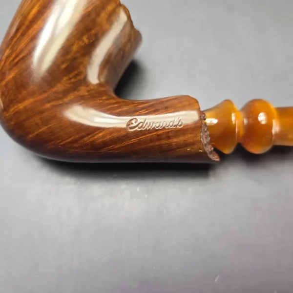 Edward's XL Smooth Freehand Estate Briar Pipe, American Estates - Image 12