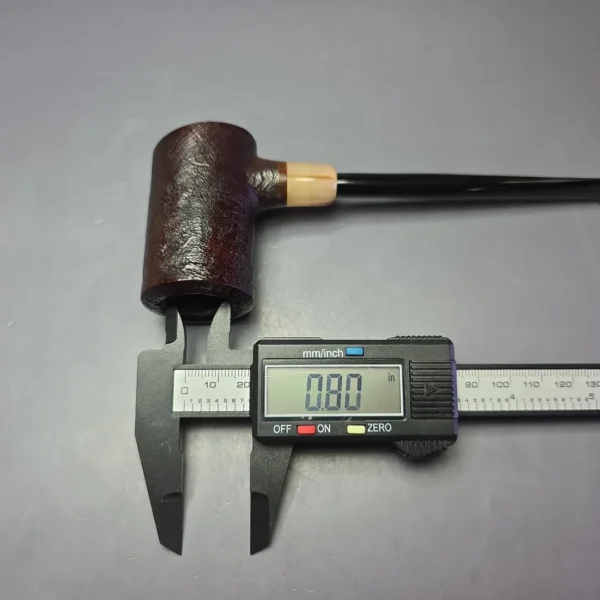 MBSD Briars "Re-Don" Sandblasted Poker w/ Horn, Briar Pipe, New - Image 9