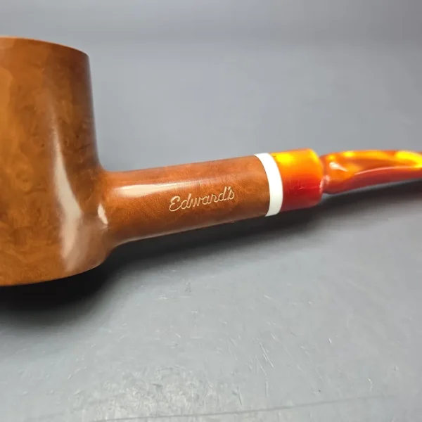 Edward's XL Smooth Poker Estate Briar Pipe, American Estates - Image 7