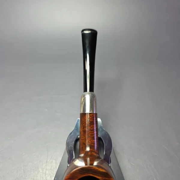 MBSD Briars Timeless Traditions 1 Smooth Billiard w/ Silver Handmade Briar Pipe, New - Image 7
