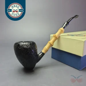 MBSD Briars Modern Masters 1 Sandblasted Peewit w/ Bamboo Briar Pipe, New