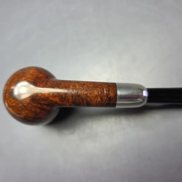MBSD Briars Timeless Traditions 1 Smooth Billiard w/ Silver Handmade Briar Pipe, New - Image 9