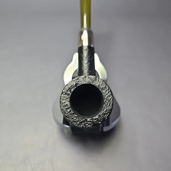 MBSD Briars Timeless Traditions 1 Sandblasted Billiard w/ Silver Handmade Briar Pipe, New - Image 5