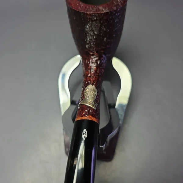 Savinelli 2023 Manzoni Rusticated Dublin w/ Silver Estate Briar Pipe, Unsmoked - Image 7